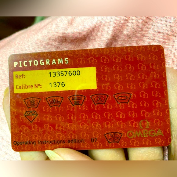 OMEGA WATCH WITH DIAMONDS & SQUARE DIAL- ORIGINAL WITH AUTHENTICITY CARD… - Picture 6 of 7